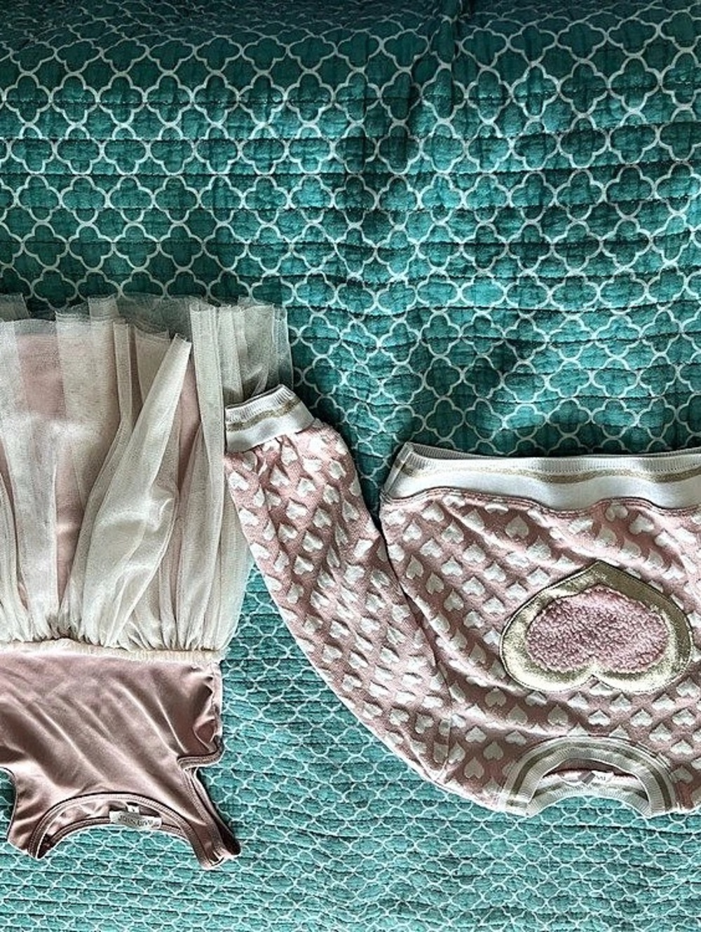 Baby Sara Baby Pink & White Dress Size 6 Like New